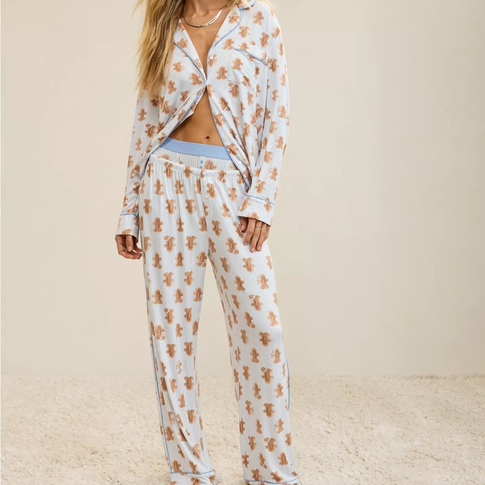 Aerie Real Soft® Trouser PJ Gingerbread